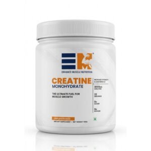 EM Creatine Monohydrate Powder – 3000mg Pure Creatine per Serving – Boosts Muscle Mass, Strength & Power – Pre/Post Workout Supplement – Unflavoured – 100g