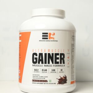 EM Ultra Muscle Gainer (Chocolate) – 3 kg (6.6 lbs) | 515.2 Calories, 19.14g Protein & 3.6g Creatine